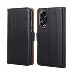 For OPPO A1 5G Ostrich Texture Horizontal Flip Leather Phone Case(Black)