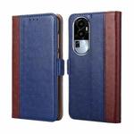 For OPPO Reno10 5G Ostrich Texture Horizontal Flip Leather Phone Case(Blue)
