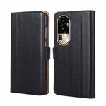 For OPPO Reno10 Pro 5G Ostrich Texture Horizontal Flip Leather Phone Case(Black)