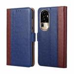 For OPPO Reno10 Pro 5G Ostrich Texture Horizontal Flip Leather Phone Case(Blue)