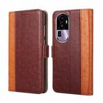 For OPPO Reno10 Pro+ 5G Ostrich Texture Horizontal Flip Leather Phone Case(Brown)