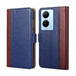 For vivo Y78 Plus 5G Ostrich Texture Horizontal Flip Leather Phone Case(Blue)