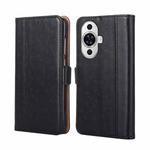 For Huawei nova 11 4G Ostrich Texture Horizontal Flip Leather Phone Case(Black)