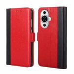 For Huawei nova 11 4G Ostrich Texture Horizontal Flip Leather Phone Case(Red)