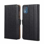 For Nokia C02 TA-1522 Ostrich Texture Horizontal Flip Leather Phone Case(Black)