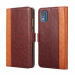 For Nokia C02 TA-1522 Ostrich Texture Horizontal Flip Leather Phone Case(Brown)