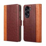 For Honor X50i 5G Ostrich Texture Horizontal Flip Leather Phone Case(Brown)