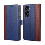 For Honor X50i 5G Ostrich Texture Horizontal Flip Leather Phone Case(Blue)