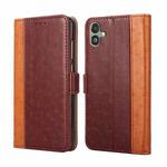 For Samsung Galaxy F14 5G Ostrich Texture Horizontal Flip Leather Phone Case(Brown)