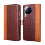 For Xiaomi Civi 3 5G Ostrich Texture Horizontal Flip Leather Phone Case(Brown)