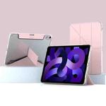 For iPad  Air 2022 / 2020 10.9 Mutural Deformation Stand Smart Leather Tablet Case(Pink)