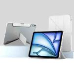 For iPad Air 11 2024 Mutural Deformation Stand Smart Leather Tablet Case(Grey)