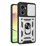 For Huawei nova 10 SE Sliding Camera Cover Design TPU+PC Phone Case(Silver)