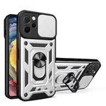 For Huawei nova Y61 Sliding Camera Cover Design TPU+PC Phone Case(Silver)