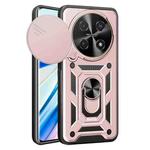 For Huawei nova 12i 4G Global Sliding Camera Cover Design TPU+PC Phone Case(Rose Gold)