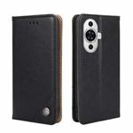 For Huawei nova 11 4G Non-Magnetic Retro Texture Leather Phone Case(Black)