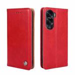 For Honor X50i 5G Non-Magnetic Retro Texture Leather Phone Case(Red)