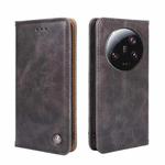 For Xiaomi 13 Ultra 5G Non-Magnetic Retro Texture Leather Phone Case(Grey)