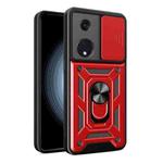 For OPPO Reno8 T 5G Sliding Camera Cover Design TPU+PC Phone Case(Red)