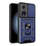 For OPPO Reno8 T 5G Sliding Camera Cover Design TPU+PC Phone Case(Blue)
