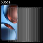 For Realme GT 7 Global 50pcs 0.26mm 9H 2.5D Tempered Glass Film