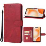 For Huawei nova Y91 Leather Phone Case(Red)