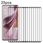 For OPPO Reno10 Pro China / Reno10 Pro+ 25pcs 3D Curved Edge Full Screen Tempered Glass Film