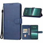 For HTC U23 Leather Phone Case(Blue)