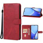 For Realme 11x Leather Phone Case(Red)