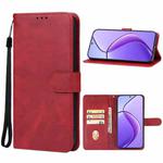 For Realme 12 5G Leather Phone Case(Red)