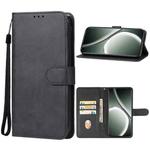 For Realme GT 6T Leather Phone Case(Black)