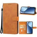 For Realme C63 Leather Phone Case(Brown)