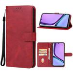 For Realme Narzo N61 Leather Phone Case(Red)