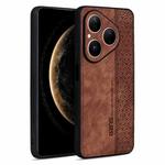 For Huawei Pura 80 5G AZNS 3D Embossed Skin Feel Phone Case(Brown)