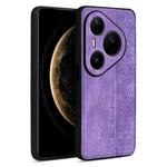 For Huawei Pura 80 Pro 5G AZNS 3D Embossed Skin Feel Phone Case(Purple)