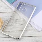 For Samsung Galaxy A21 Ultra-thin Plating TPU Protective Soft Case(Silver)