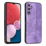 For Samsung Galaxy M14 AZNS 3D Embossed Skin Feel Phone Case(Purple)