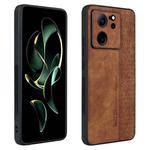 For Xiaomi 13T / 13T Pro / Redmi K60 Ultra AZNS 3D Embossed Skin Feel Phone Case(Brown)