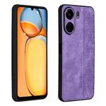 For Xiaomi Poco C65/Redmi 13C AZNS 3D Embossed Skin Feel Phone Case(Purple)