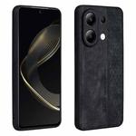 For Xiaomi Redmi Note 13 4G AZNS 3D Embossed Skin Feel Phone Case(Black)