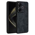 For Xiaomi Redmi Note 13R AZNS 3D Embossed Skin Feel Phone Case(Black)