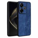 For Xiaomi Redmi Note 13R AZNS 3D Embossed Skin Feel Phone Case(Sapphire Blue)