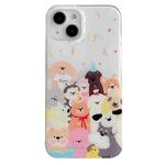 For iPhone 14 Pro IMD Cute Animal Pattern Phone Case(Dog)