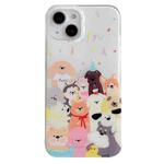 For iPhone 14 IMD Cute Animal Pattern Phone Case(Dog)