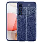 For Samsung Galaxy S23 FE 5G Litchi Texture Shockproof TPU Phone Case(Blue)