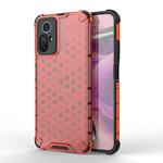 For Xiaomi Note 12S 4G Global Shockproof Honeycomb PC + TPU Phone Case(Red)