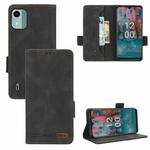 For Nokia C12 / C12 Pro / C12 Plus Magnetic Clasp Leather Phone Case(Black)