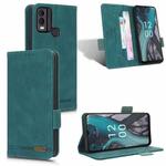 For Nokia C22 Magnetic Clasp Leather Phone Case(Green)