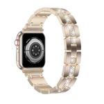Diamond Metal Watch Band For Apple Watch 8 41mm(Starlight)