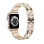 Diamond Metal Watch Band For Apple Watch SE 2022 40mm(Starlight)